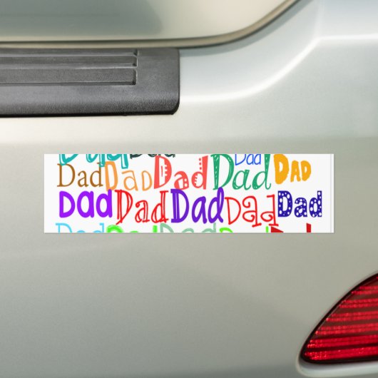 vaderdag bumpersticker (Op auto)