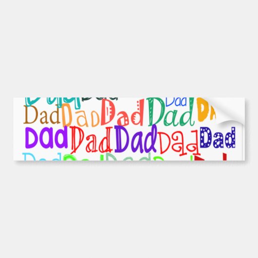 vaderdag bumpersticker (Voorkant)