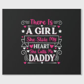 Vaderdag Cadeau | Een meisje noemt me papa Cadeaupapier (Vlak)