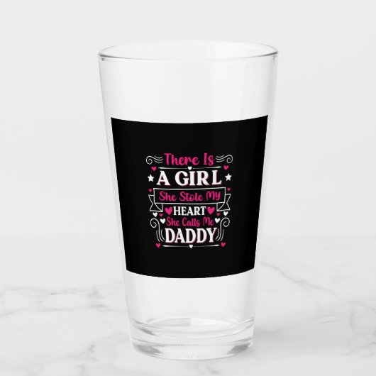 Vaderdag Cadeau | Een meisje noemt me papa Glas (Voorkant)