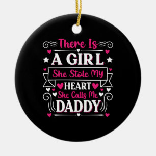 vaderdag Cadeau Een meisje noemt me papa Keramisch Ornament