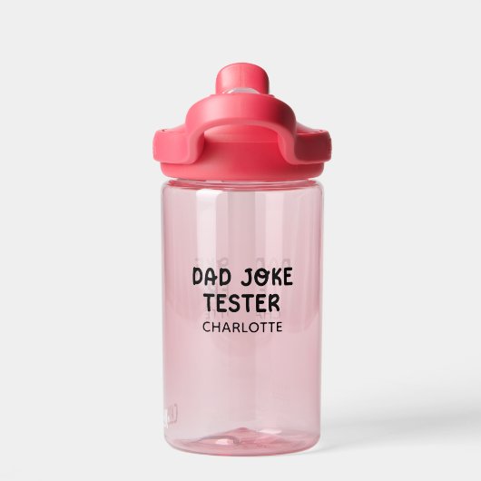 Vaderdag cadeau, Funny Dad & Kinder Matching Waterfles (Achterkant)