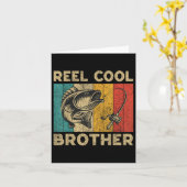 Vaderdag Cadeau Funny Vissen Reel Cool Brothe Kaart (Gele Bloem)