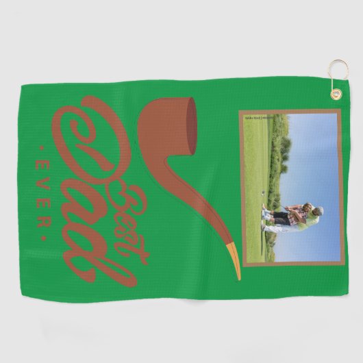 Vaderdag cadeau golfhanddoek (Horizontaal)