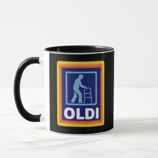 Vaderdag cadeau grappige oude parodie cadeau voor mok (Links)