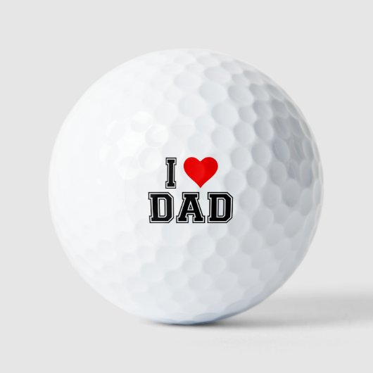 Vaderdag cadeau idee - Vet en eenvoudig ontwerp Golfballen (Voorkant)