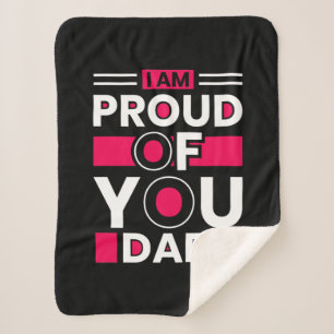 Vaderdag Cadeau Ik ben trots op je vader Sherpa Deken