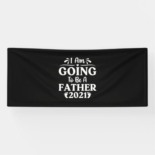 Vaderdag Cadeau | Ik word vader Spandoek (Horizontaal)