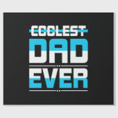 Vaderdag Cadeau | Koudste pap ooit Cadeaupapier (Vlak)