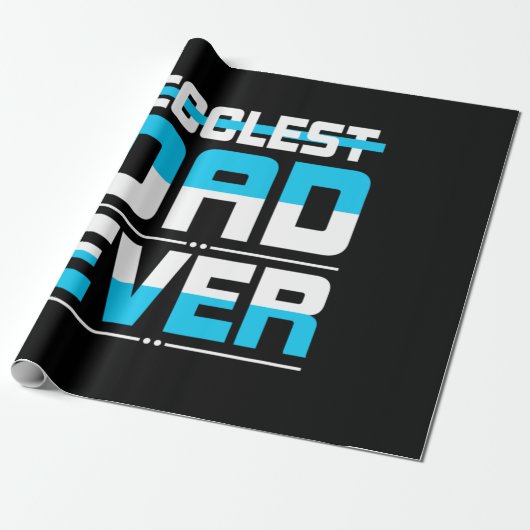 Vaderdag Cadeau | Koudste pap ooit Cadeaupapier (Uitgerold)