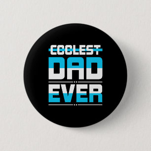 Vaderdag Cadeau   Koudste pap ooit Ronde Button 5,7 Cm