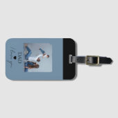 Vaderdag cadeau met foto en papa, ik hou van je bagagelabel (Voorkant (horizontaal))