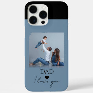 Vaderdag cadeau met foto en papa, ik hou van je iPhone 16 pro max hoesje