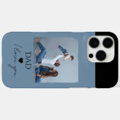 Vaderdag cadeau met foto en papa, ik hou van je Case-Mate iPhone case (Achterkant (horizontaal))