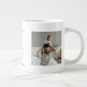 Vaderdag cadeau met Kinder namen - beste vader ooi Grote Koffiekop (Rechts)