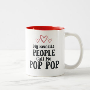 Vaderdag Cadeau Mijn Favoriete Mensen Noemen Me Po Tweekleurige Koffiemok