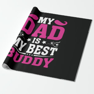 Vaderdag Cadeau Mijn vader is mijn beste boeddy Cadeaupapier