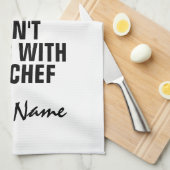 vaderdag cadeau Niet rommelen met chef-koken Theedoek (Quarter Fold)