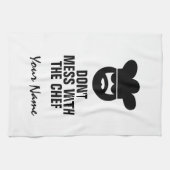 vaderdag cadeau Niet rommelen met chef-koken Theedoek (Horizontaal)