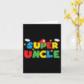 Vaderdag cadeau Oom Cadeau Van Niece Neef Zus Kaart (Gele Bloem)