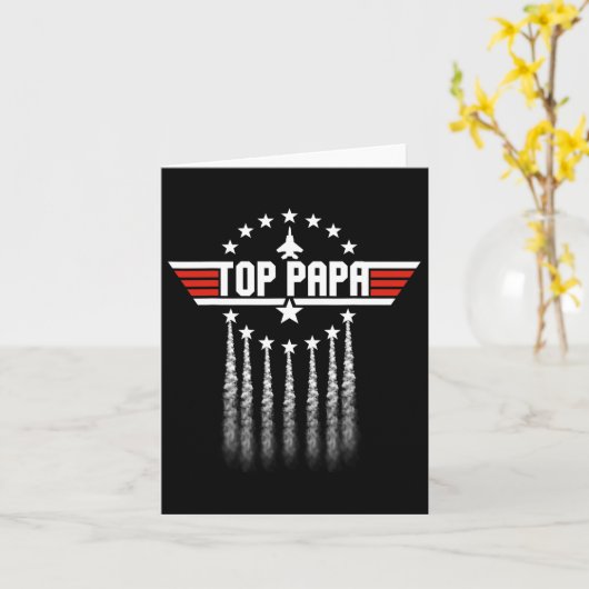 Vaderdag cadeau Papa cadeau van kleinkinderen zoon Kaart (Gele Bloem)