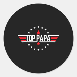 Vaderdag cadeau Papa cadeau van kleinkinderen zoon Ronde Sticker