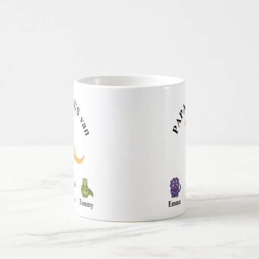 Vaderdag cadeau papasaurus mok (Center)