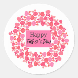 Vaderdag Cadeau Ronde Sticker