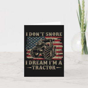 Vaderdag Cadeau Slaap Niet Droom Tractor 4 Juli Kaart