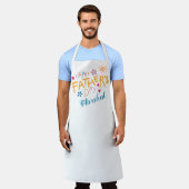 Vaderdag cadeau van de kinder schort (Gedragen)