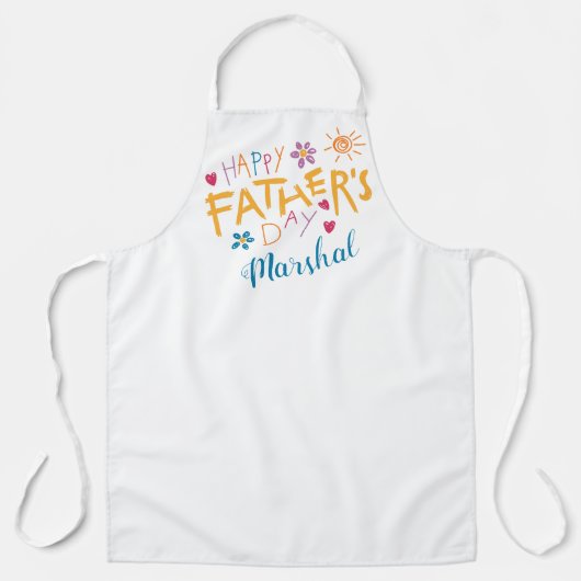 Vaderdag cadeau van de kinder schort (Voorkant)