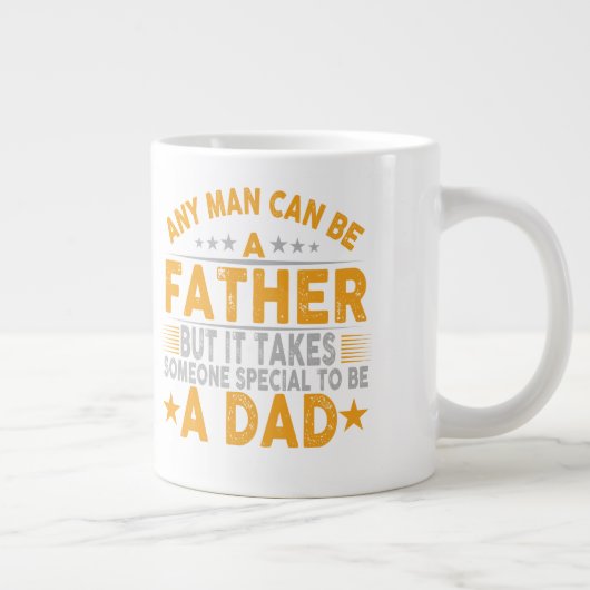 Vaderdag cadeau voor een grootvader als een vader grote koffiekop (Rechts)