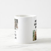 Vaderdag cadeau voor hem, aangepaste 2 foto koffiemok (Center)