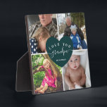 Vaderdag cadeau voor opa Love You Heart Foto Fotoplaat<br><div class="desc">Vaderdag cadeau voor opa Love You Heart Foto</div>