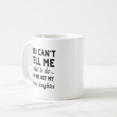 Vaderdag cadeau voor opa van kleindochter koffiemok (Voorkant links)