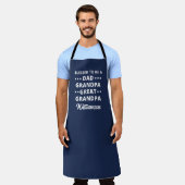 Vaderdag cadeau voor overgrootvader schort (Gedragen)