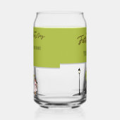 Vaderdag cadeau voor papa | Aangepaste foto & naam Blikvorm Glas (Rechts)