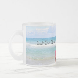 Vaderdag cadeau voor papa | Aangepaste foto & naam Matglas Koffiemok