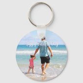 Vaderdag cadeau voor papa | Aangepaste foto & naam Sleutelhanger (Voorkant)
