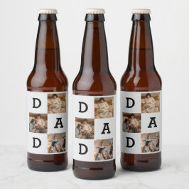 Vaderdag cadeau voor papa - Fotocollage | Bier Etiket