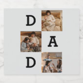 Vaderdag cadeau voor papa - Fotocollage | Bier Etiket (Enkel label)