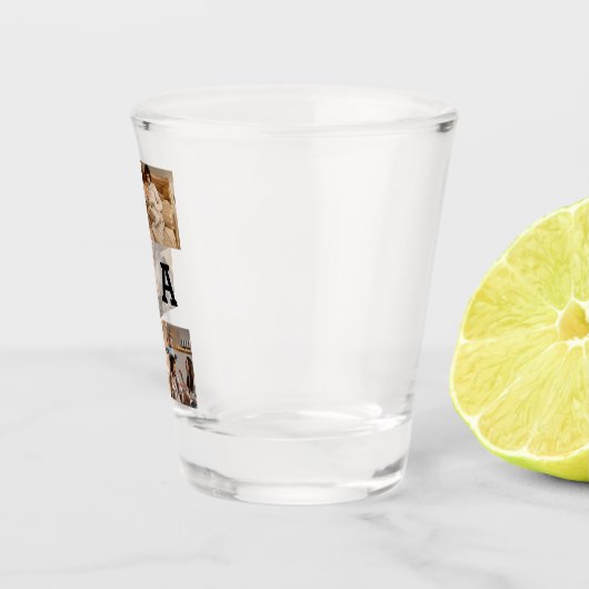 Vaderdag cadeau voor papa - Fotocollage | Shot Glas (Rechts)