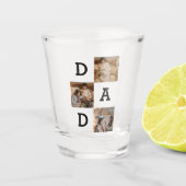 Vaderdag cadeau voor papa - Fotocollage | Shot Glas (Voorkant)