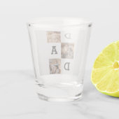Vaderdag cadeau voor papa - Fotocollage | Shot Glas (Achterkant)