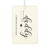 Vaderdag cadeau voor papa grootvader liefde luchtverfrisser (Voorkant)