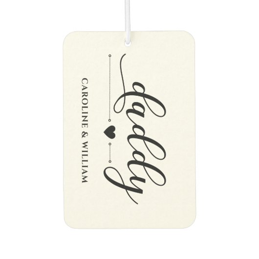 Vaderdag cadeau voor papa grootvader liefde luchtverfrisser (Voorkant)