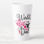 Vaderdag cadeau voor papa ! latte mok (Voorkant)