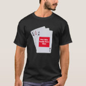 Vaderdag cadeau voor papa poker thema foto Lijst T-shirt (Voorkant)