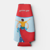 Vaderdag cadeau voor Super Dad Flesjeskoeler (Voorkant)