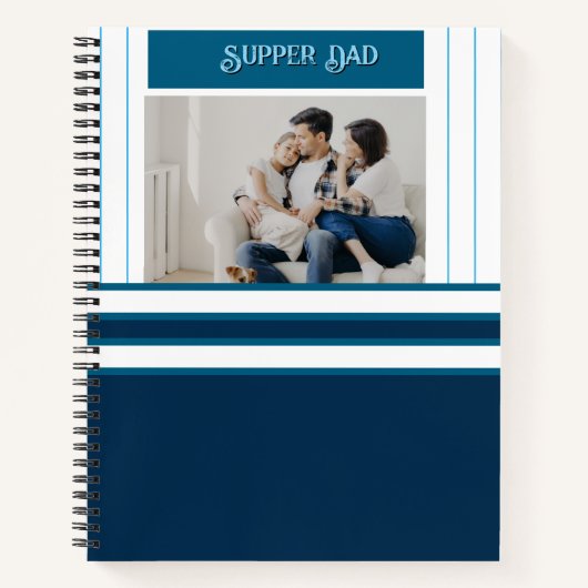 Vaderdag cadeau voor Super Dad Notitieboek (Voorkant)